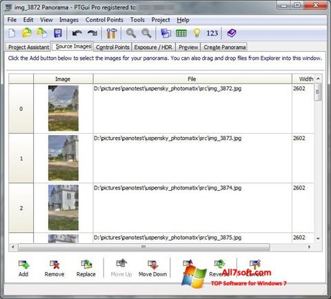 Skärmdump PTGui för Windows 7