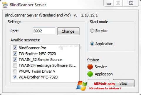 Skärmdump BlindScanner för Windows 7