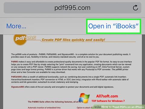 Skärmdump Pdf995 för Windows 7