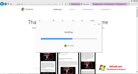 Skärmdump Google Chrome Offline Installer för Windows 7