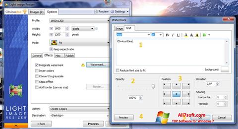 Skärmdump Light Image Resizer för Windows 7