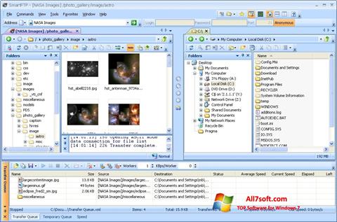 Skärmdump SmartFTP för Windows 7