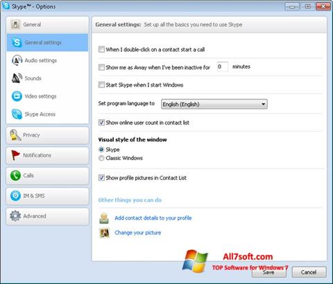 Skärmdump Skype Setup Full för Windows 7