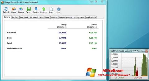 Skärmdump NetWorx för Windows 7