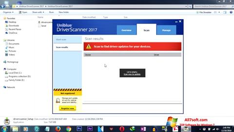 Skärmdump DriverScanner för Windows 7