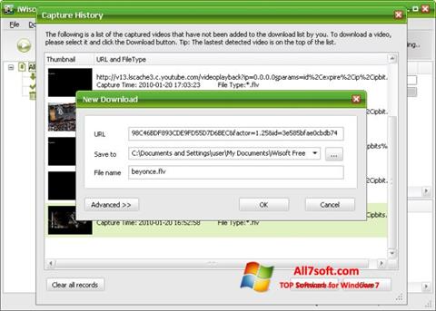 Skärmdump Free Video Catcher för Windows 7