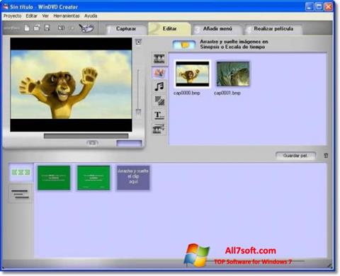 Skärmdump WinDVD Creator för Windows 7
