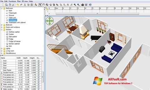 Skärmdump FloorPlan 3D för Windows 7