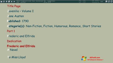 Skärmdump ICE Book Reader för Windows 7