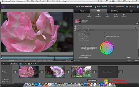 Skärmdump Adobe Premiere Elements för Windows 7