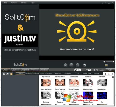 Skärmdump SplitCam för Windows 7