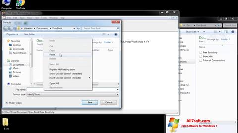 Skärmdump HTML Help Workshop för Windows 7
