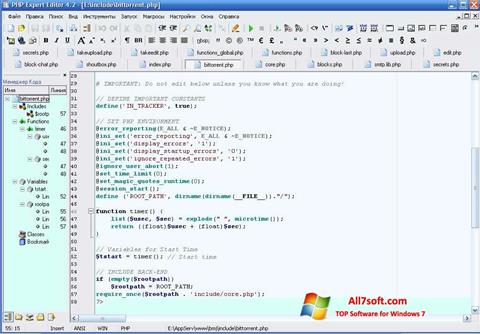 Skärmdump PHP Expert Editor för Windows 7