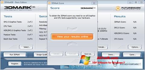 Skärmdump 3DMark06 för Windows 7