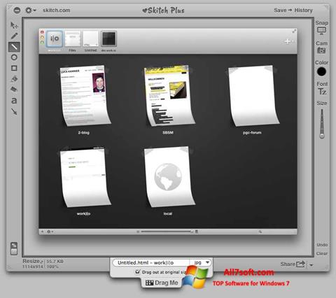 Skärmdump Skitch för Windows 7