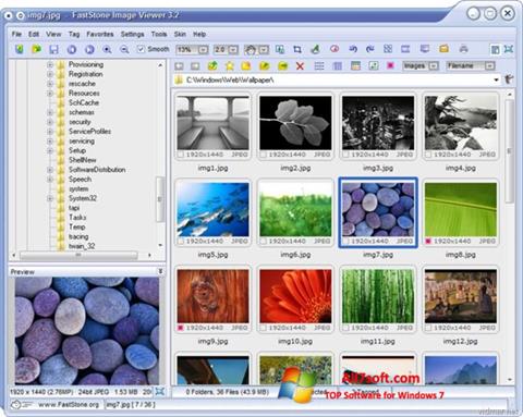 Skärmdump FastStone Image Viewer för Windows 7