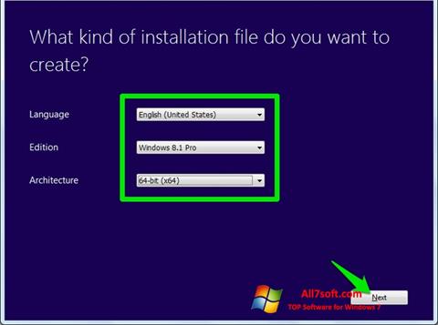 Skärmdump Windows Bootable Image Creator för Windows 7