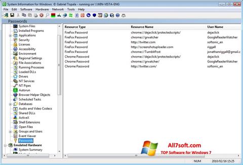 Skärmdump SIW för Windows 7