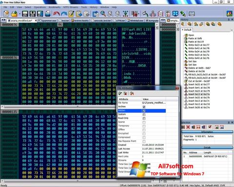 Skärmdump Hex Editor Neo för Windows 7