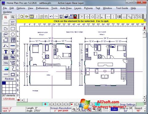 Skärmdump Home Plan Pro för Windows 7