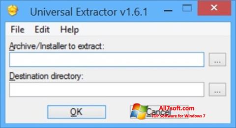 Skärmdump Universal Extractor för Windows 7