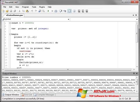 Skärmdump Pascal ABC för Windows 7