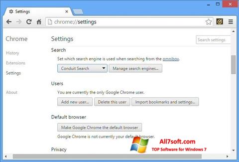 Skärmdump Chrome Cleanup Tool för Windows 7