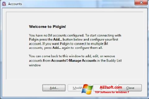 Skärmdump Pidgin för Windows 7