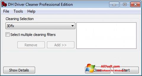 Skärmdump Driver Cleaner för Windows 7