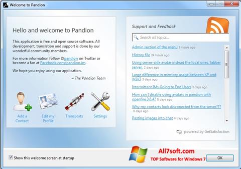 Skärmdump Pandion för Windows 7