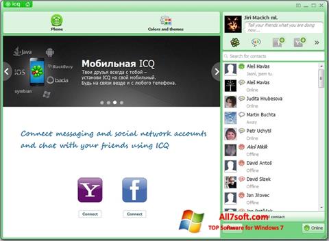 Skärmdump ICQ för Windows 7