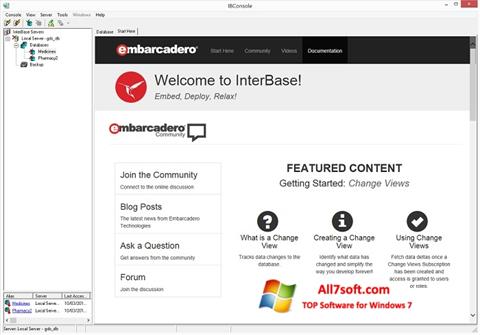 Skärmdump InterBase för Windows 7