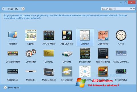 Skärmdump 8GadgetPack för Windows 7