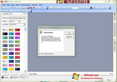 Skärmdump PCStitch för Windows 7