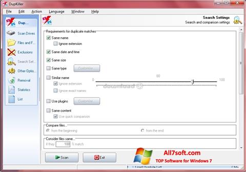 Skärmdump DupKiller för Windows 7