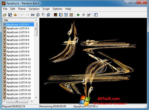 Skärmdump Apophysis för Windows 7