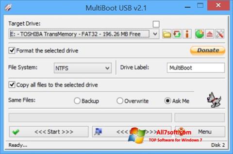 Skärmdump Multi Boot USB för Windows 7