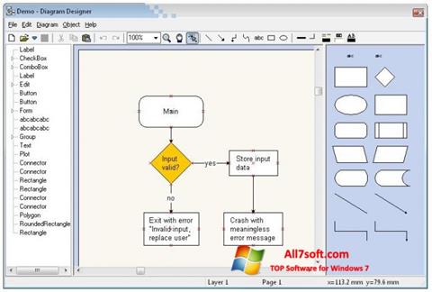 Skärmdump Diagram Designer för Windows 7