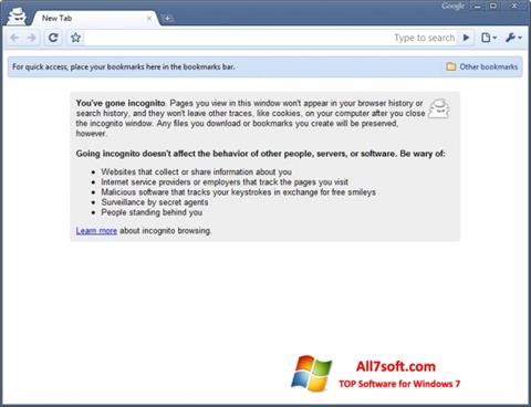 Skärmdump Google Chrome Beta för Windows 7