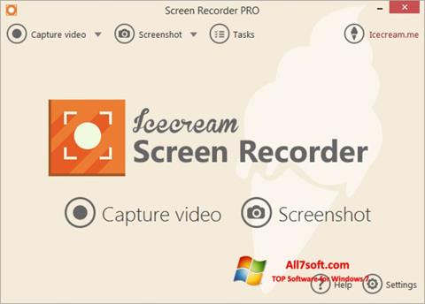 Skärmdump Icecream Screen Recorder för Windows 7