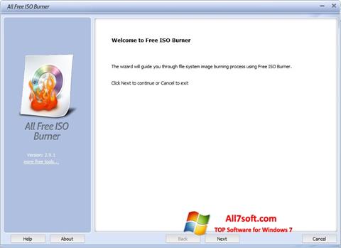 Skärmdump ISO Burner för Windows 7