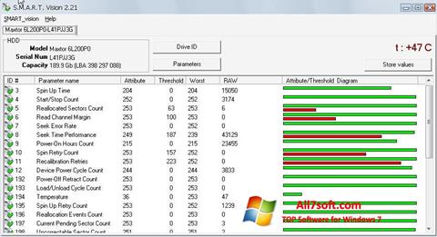 Skärmdump S.M.A.R.T. Vision för Windows 7