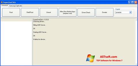 Skärmdump SuperOneClick för Windows 7