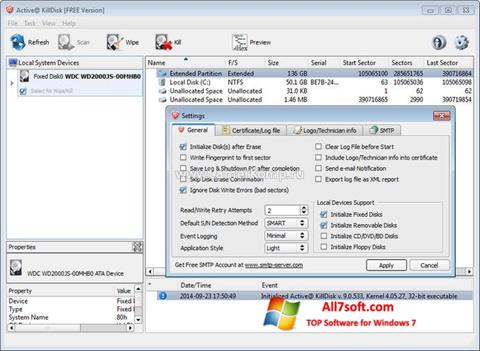 Skärmdump Active KillDisk för Windows 7