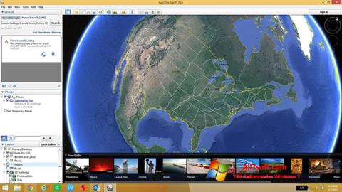 Skärmdump Google Earth för Windows 7