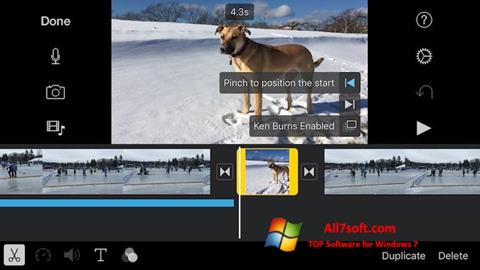 Skärmdump iMovie för Windows 7