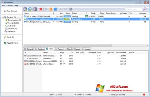 Skärmdump BitTorrent för Windows 7
