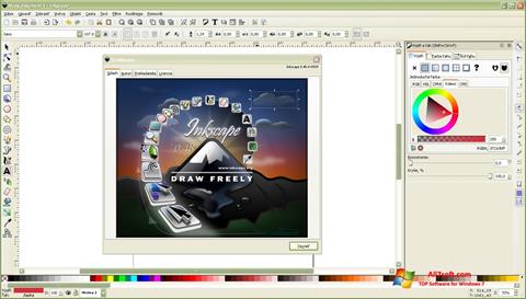 Skärmdump Inkscape för Windows 7