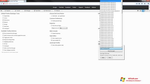 Skärmdump Cyberfox för Windows 7
