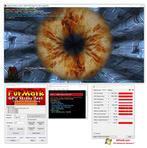 Skärmdump FurMark för Windows 7